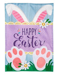 Happy Easter Bunny Garden Flag Applique 2 Sided