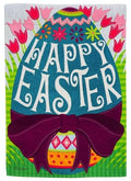 Happy Easter Egg Garden Flag 2 Sided Easter
