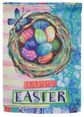 Happy Life Nest 2 Sided Easter Garden Flag