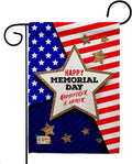 Happy Memorial Day Garden Flag 2 Sided Remember Honor