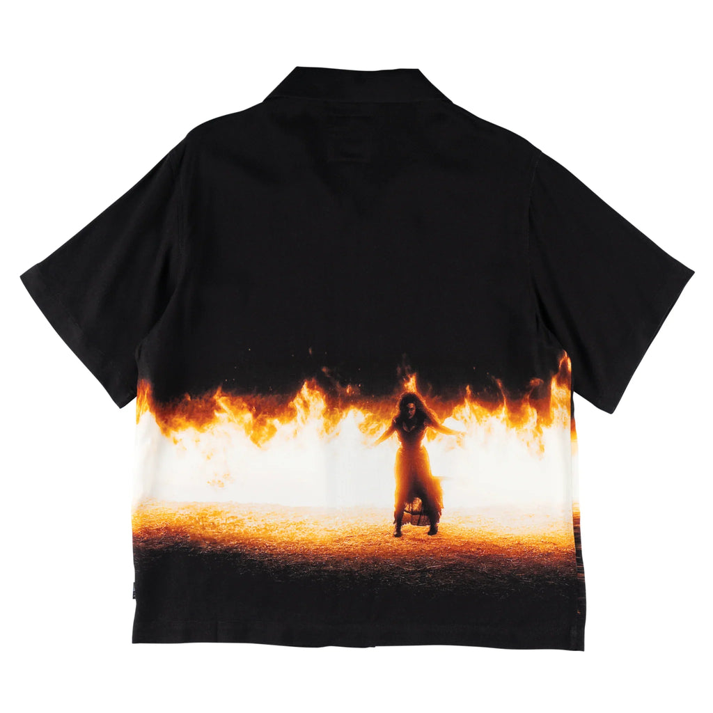 Welcome x Harry Potter Burrow Burn Rayon Shirt - Black
