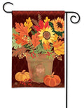 Harvest Terra Cotta Garden Flag 2 Sided Bee Pot