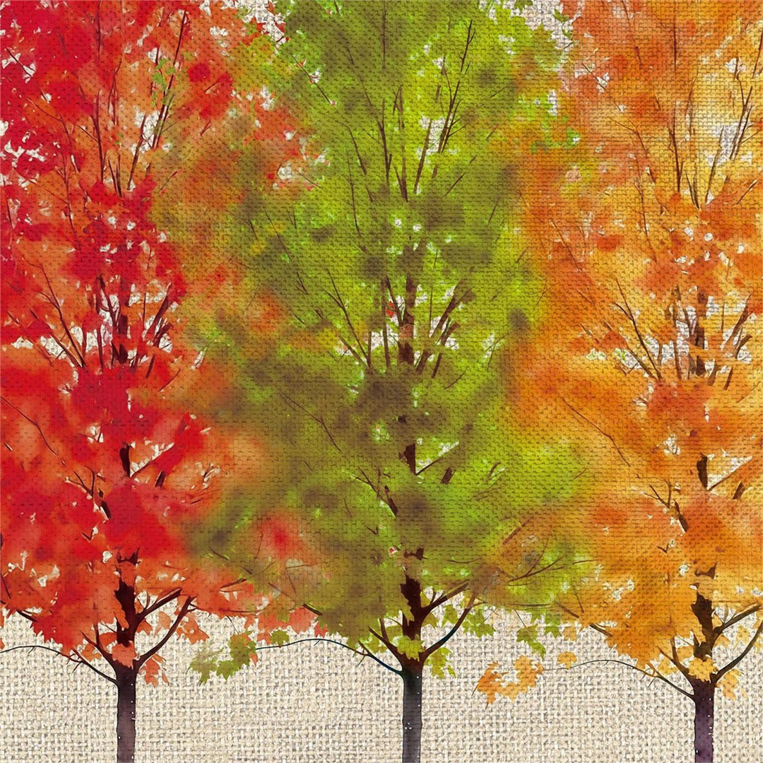 Hello Fall Autumn 2-Sided Burlap Garden Flag | 12.5" x 18"