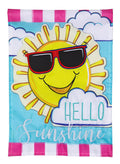 Summer Garden Flag 12x18 - Hello Sunshine 2-Sided Decorative Flag