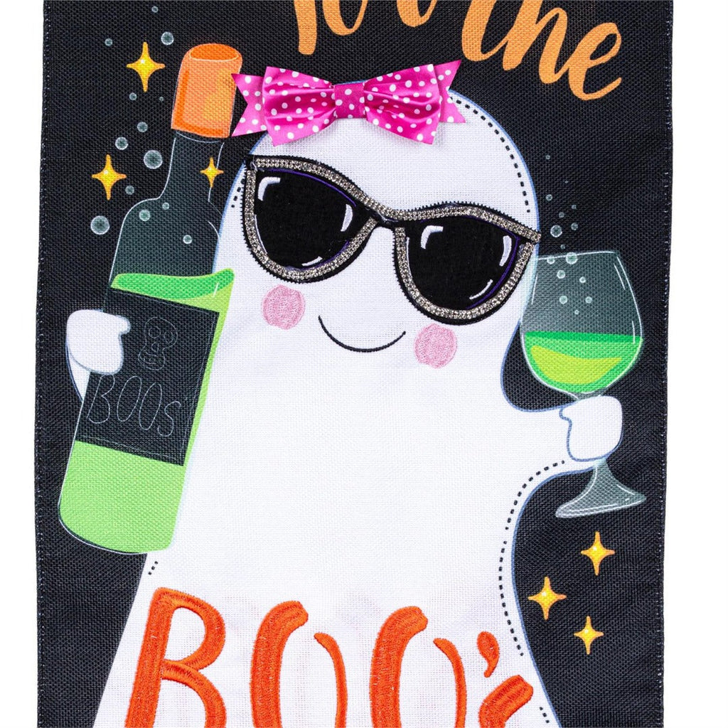 Here for the Boos 2-Sided Long Burlap Garden Flag | 12x28 Inches