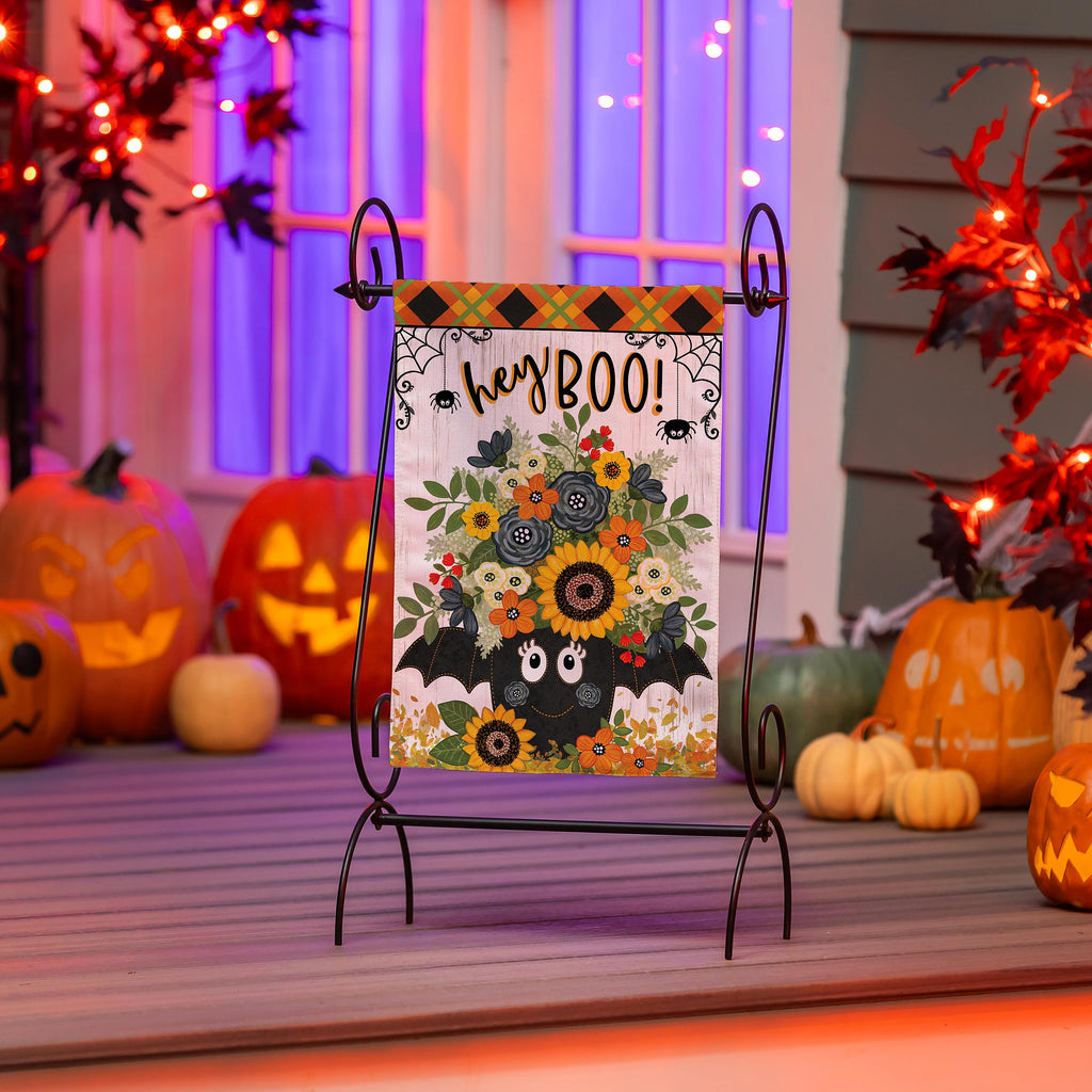 Hey Boo 2 Sided Garden Flag