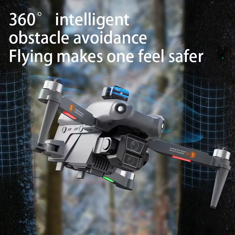 High-definition Camera Drone Equipped with GPS Positioning, 5.9-inch Large-screen Remote Control
