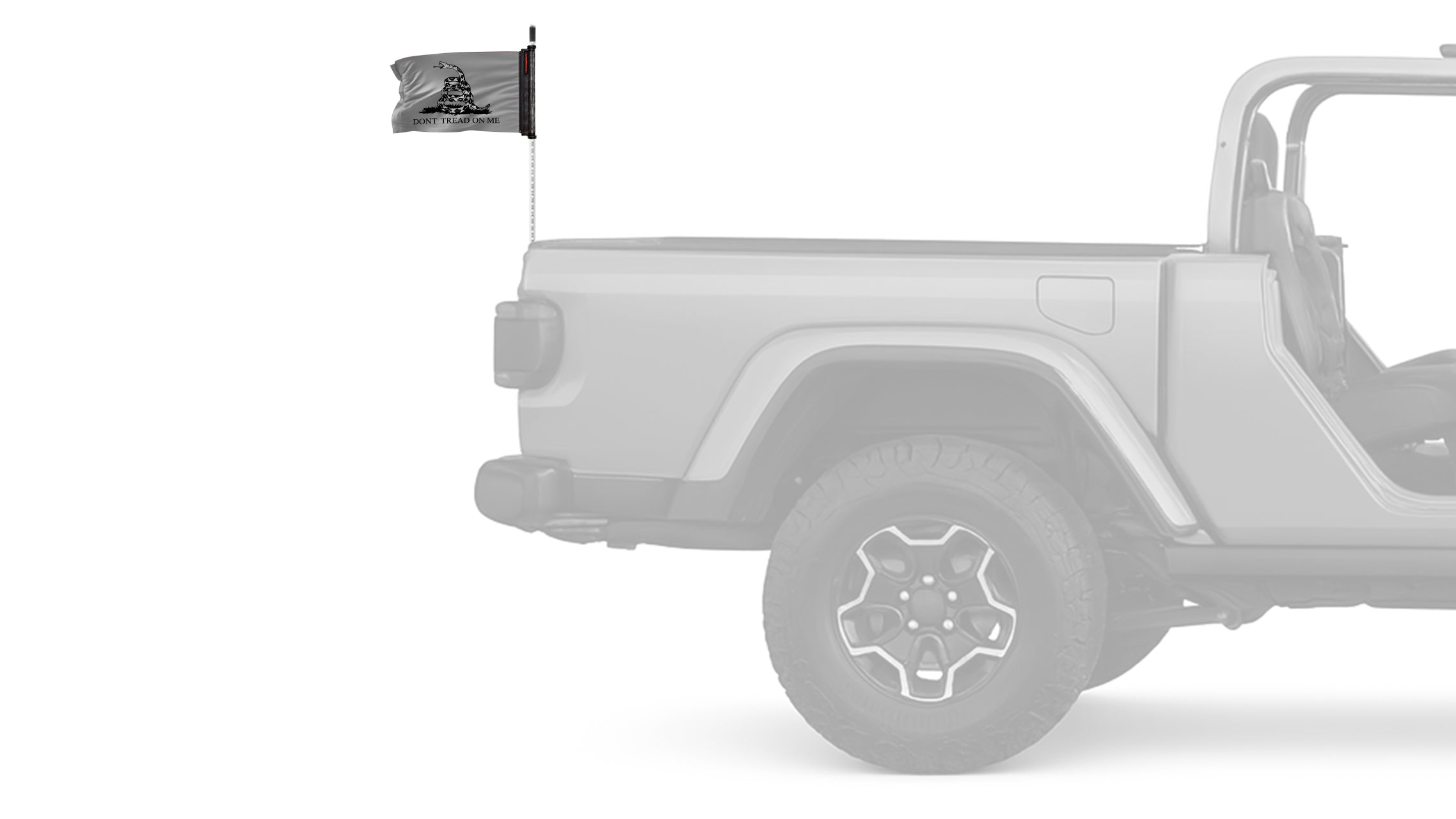 Gadsden Subdued 12"x18" Forever Wave Flag for Jeep Wrangler LJ 2003-2006