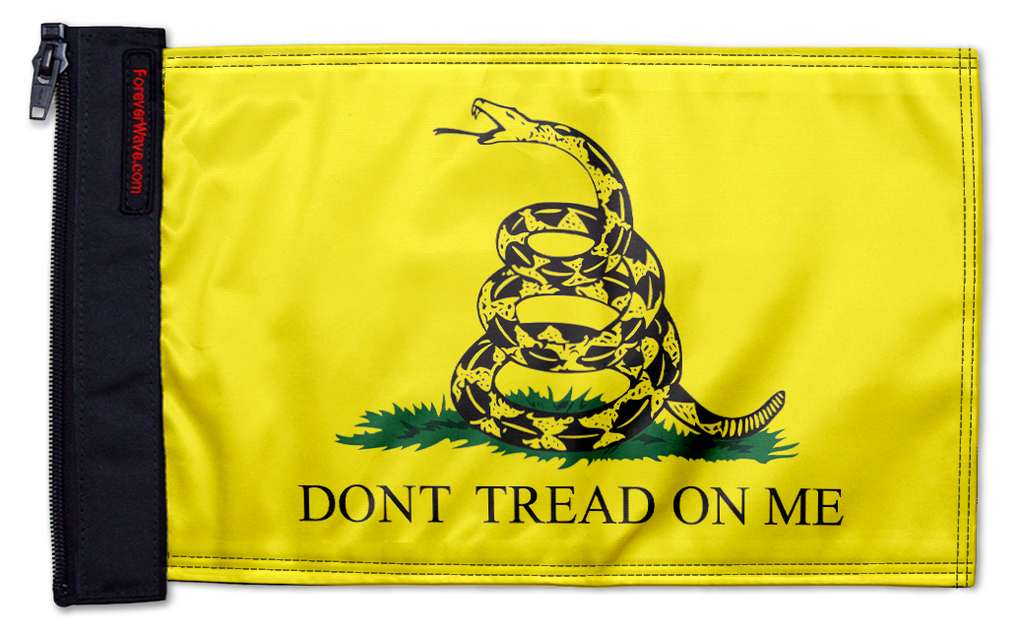 Gadsden "Don't Tread On Me" 12"x18" Forever Wave Flag for Jeep Wrangler LJ 2003-2006