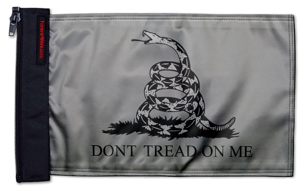 Gadsden Subdued 12"x18" Forever Wave Flag for Jeep Wrangler CJ-7 and CJ-8 1976-1986
