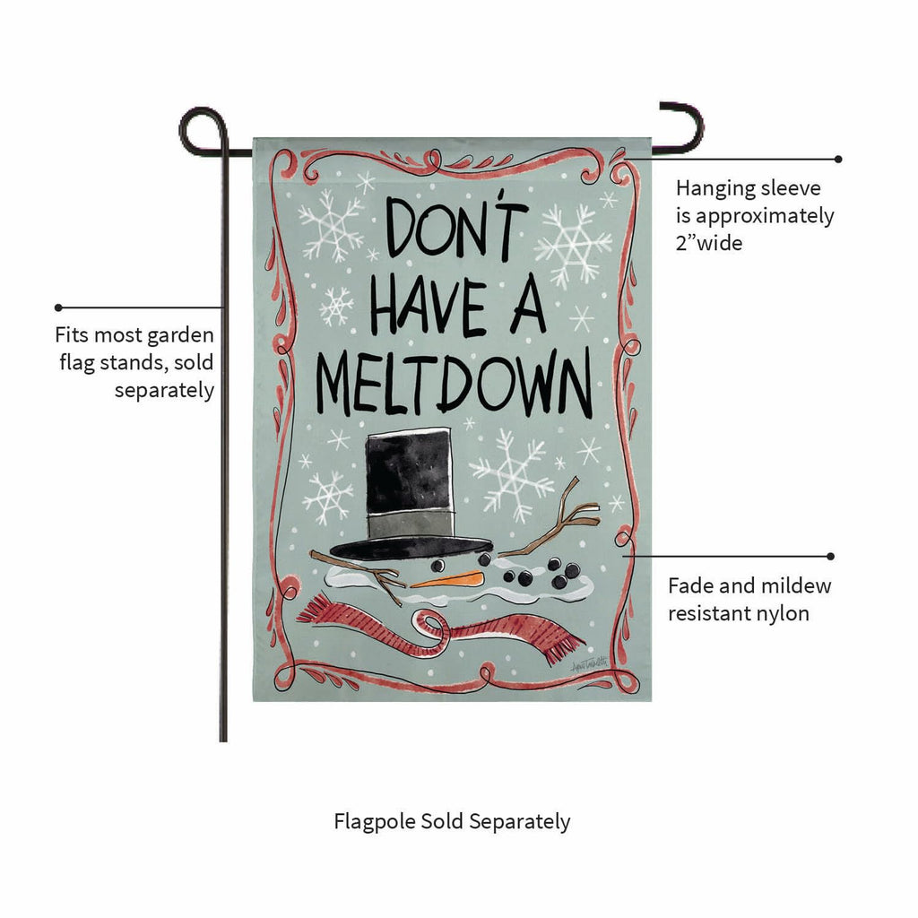 Holiday Fun Christmas Garden Flag 2 Sided