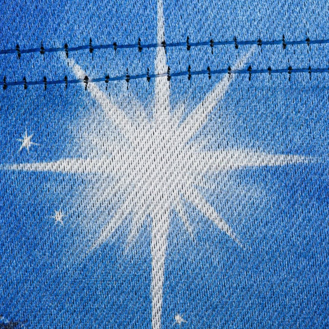 Holy Night Nativity Christmas Garden Flag 2 Sided Lustre