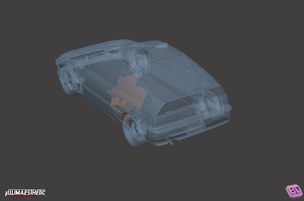 Honda CR-X 3D Scan (1987-1991)