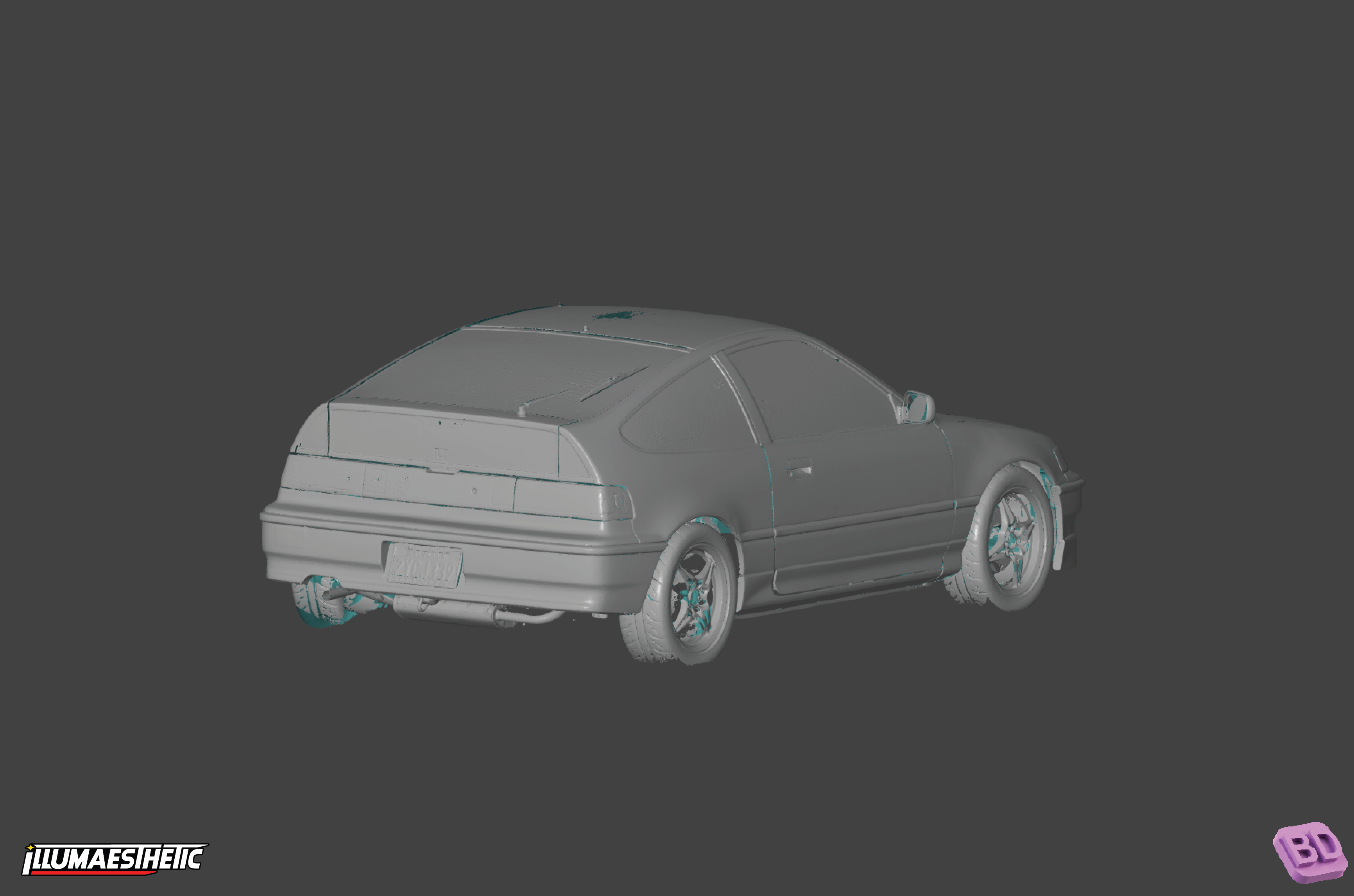 Honda CR-X 3D Scan (1987-1991)