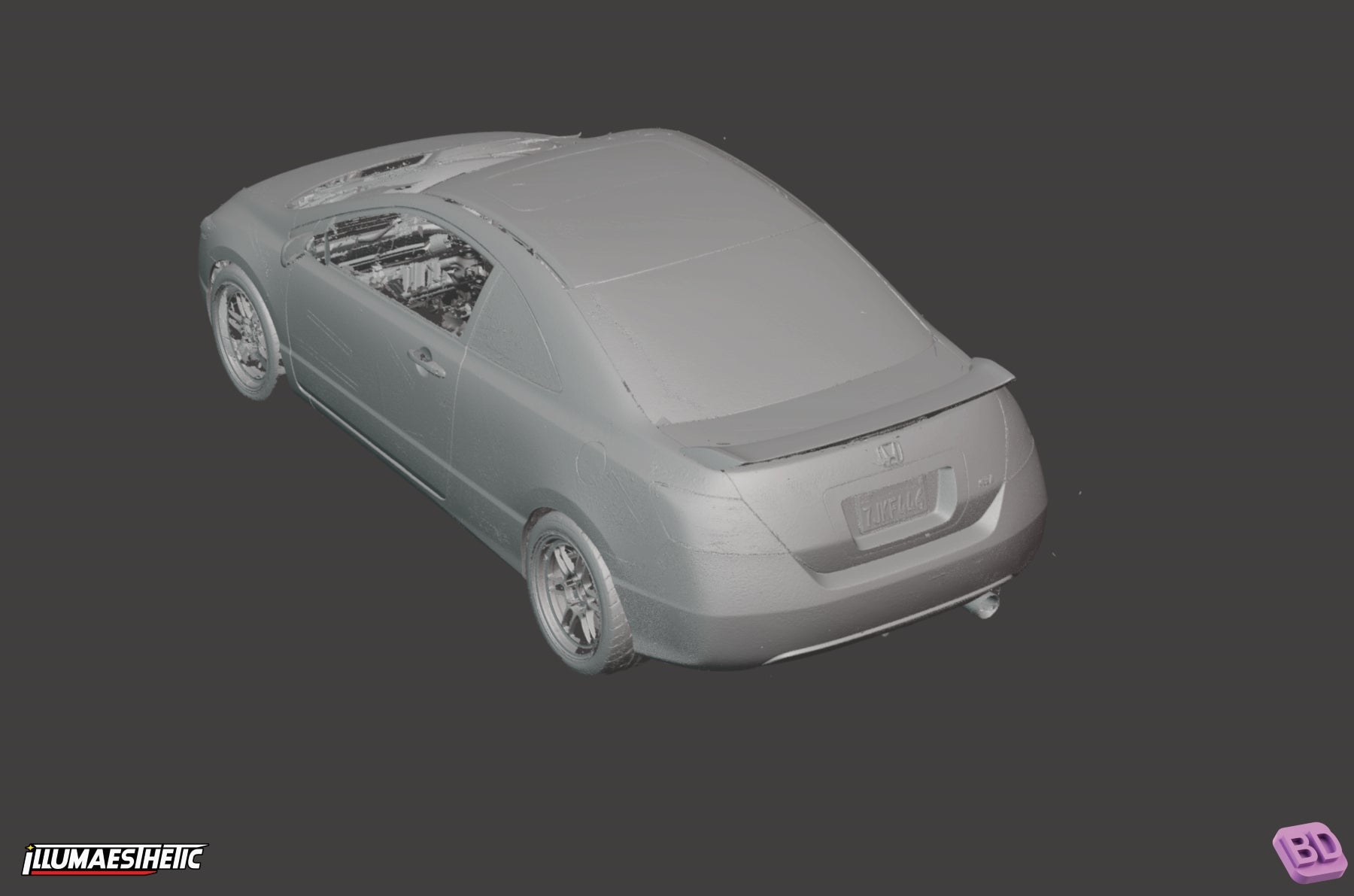 Honda Civic Si (FG2) 3D Scan (2006-2009)