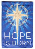 Hope Is Born Christmas Garden Flag 2 Sided