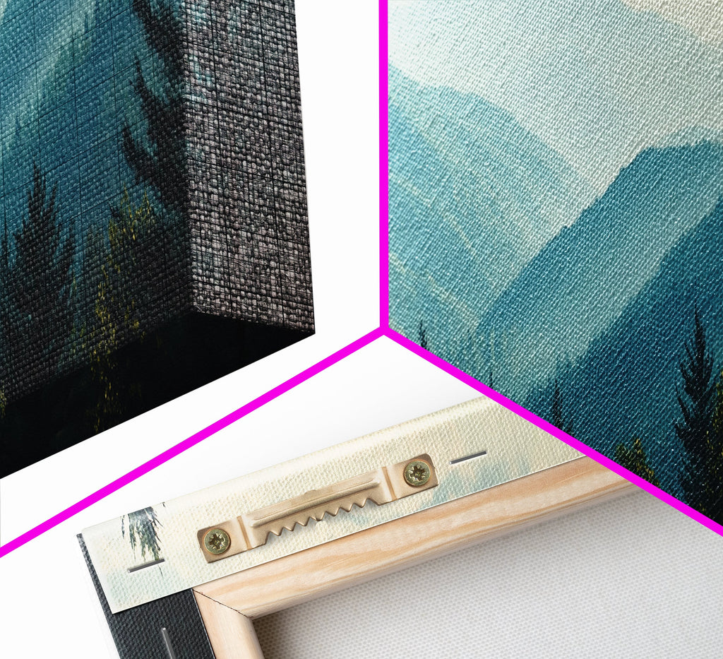 Mountain Painting Print, Mountain Art, Panoramic Wall Art, Extra Wide Horizontal Art, Ultra Wide Wall Art, Blue Ridge Mountains Painting