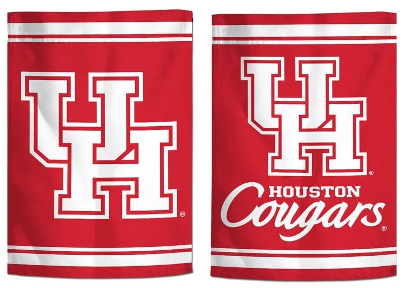 Houston Cougars Garden Flag 2 Sided Both Logos