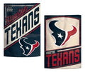 Houston Texans Garden Flag 2 Sided Retro Vintage Logo