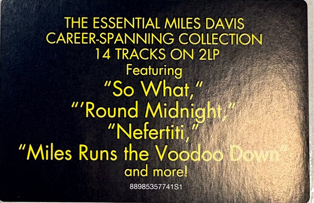 MILES DAVIS - The Essential 2x Vinyl LP Record
