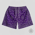 Bravest Studios Paisley Shorts in Purple