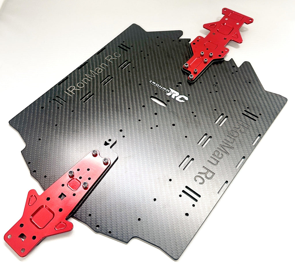 IRonManRc Limitless V2 Carbon Fiber Wide Chasis W/ Top Brace