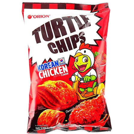 Orion Turtle Chips Korean Chicken 4ct (160g) (Korea)