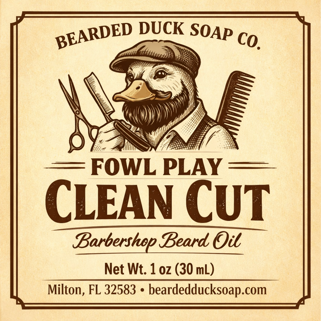 Clean cut beard oil