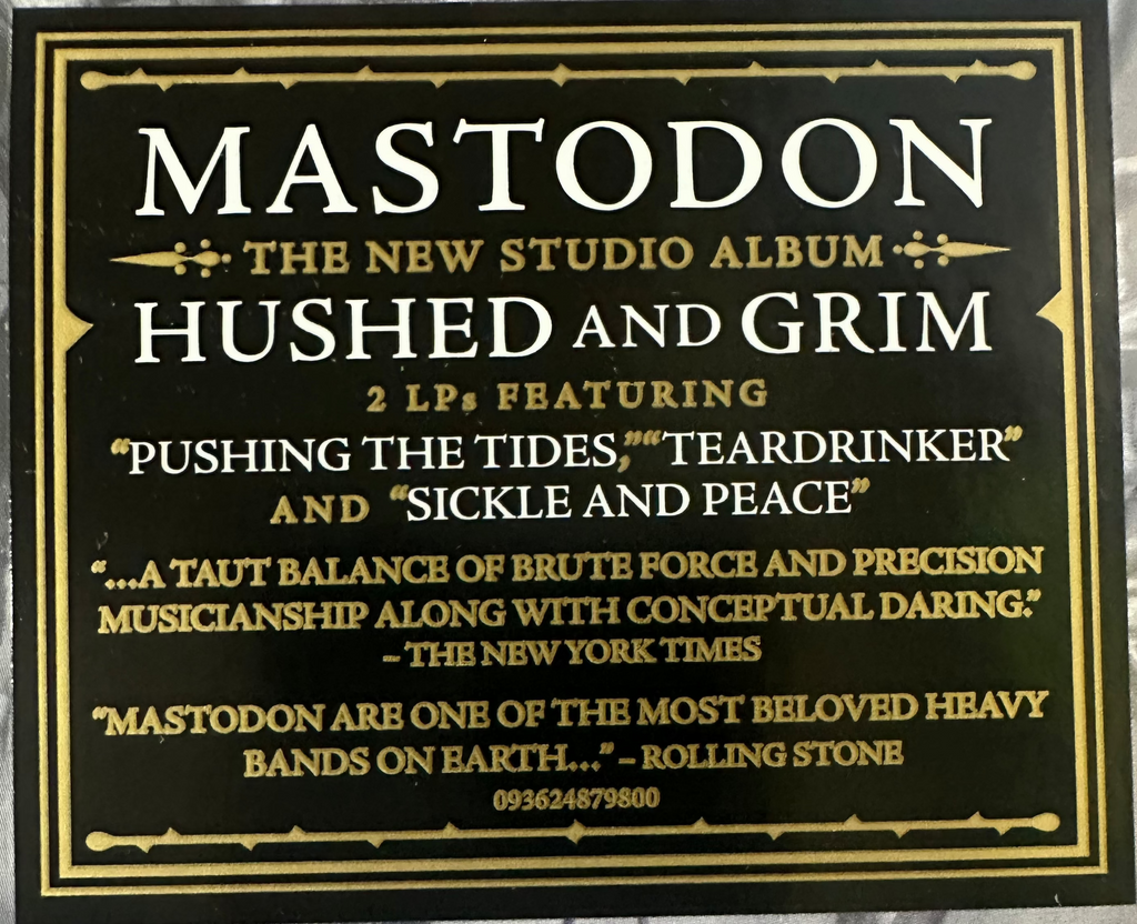 Mastodon - Hushed And Grim 2x Vinyl LP Record