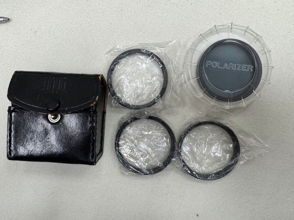 Minolta X-370 Film Camera + Lenses, Polarizer, Carry Case