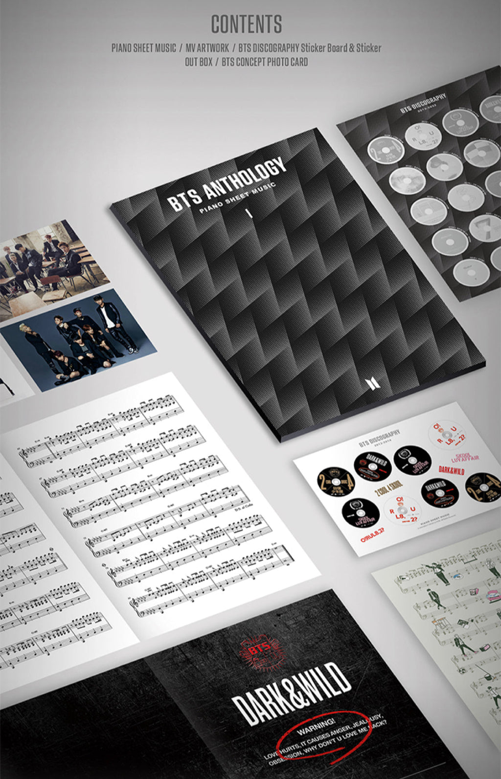 BTS Anthology Piano Sheet Music I