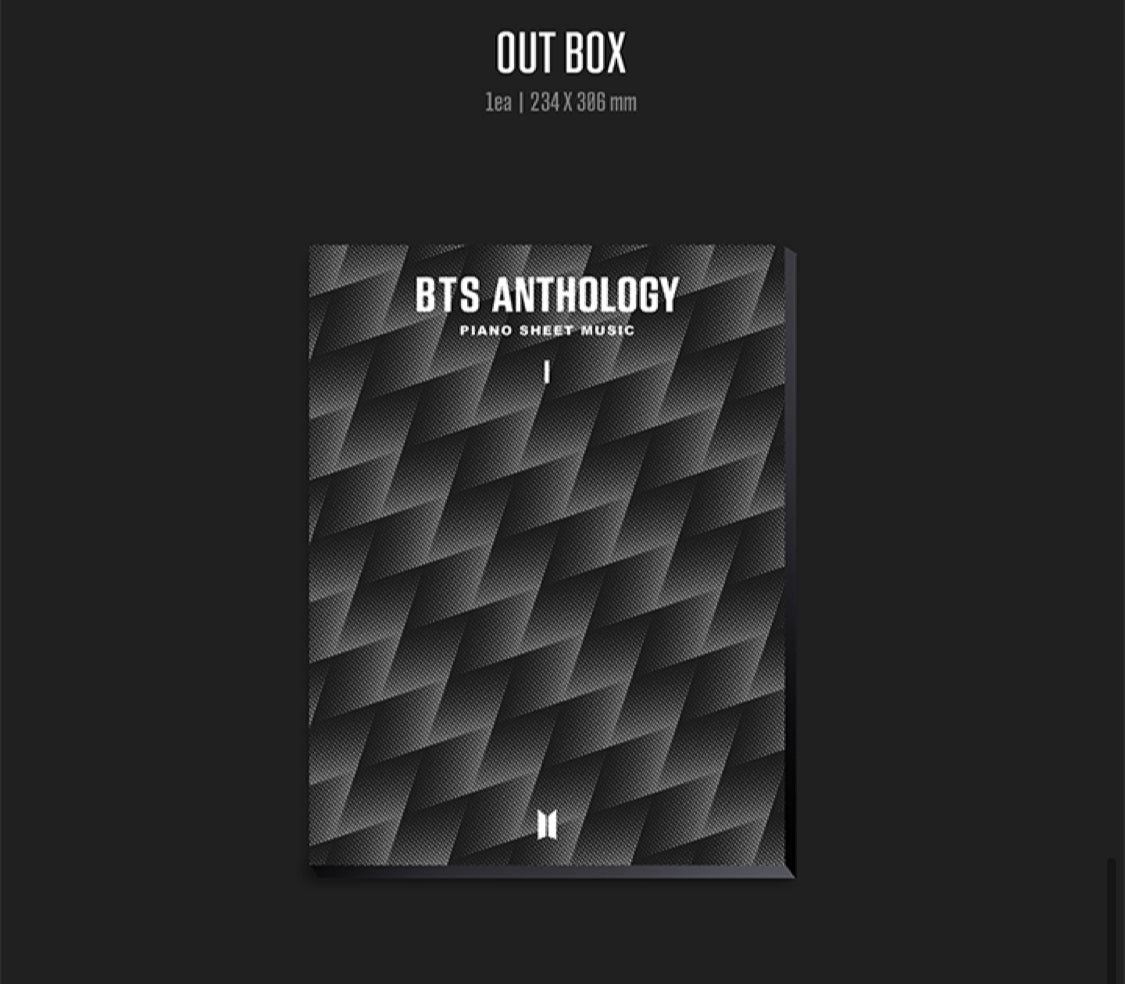 BTS Anthology Piano Sheet Music I