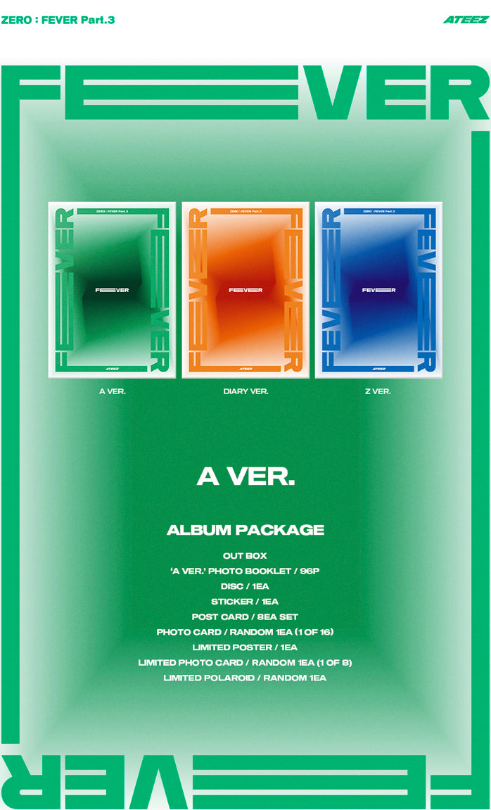 ATEEZ Zero:  Fever Part 3 Album