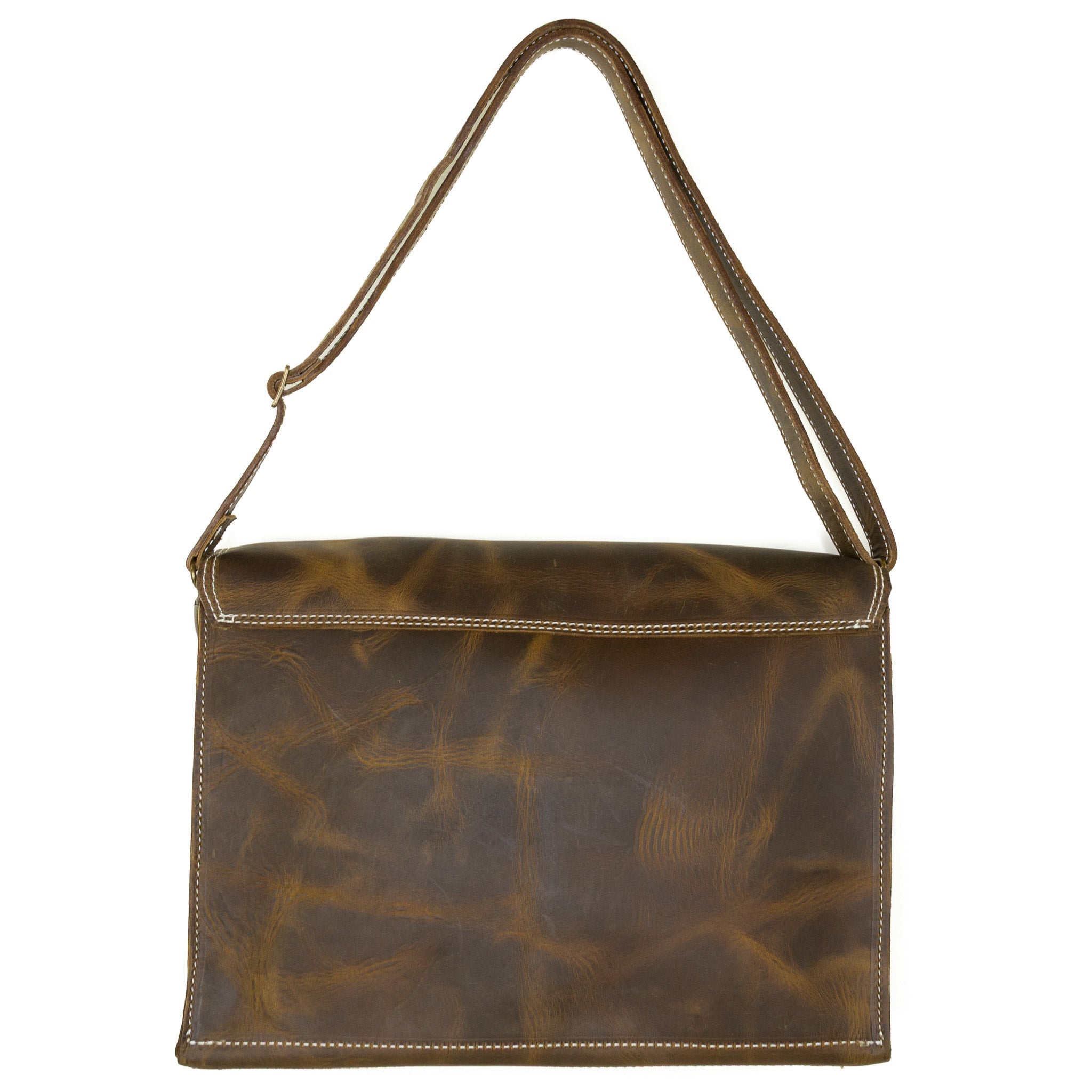 Ezra Laptop Bag: Tobacco