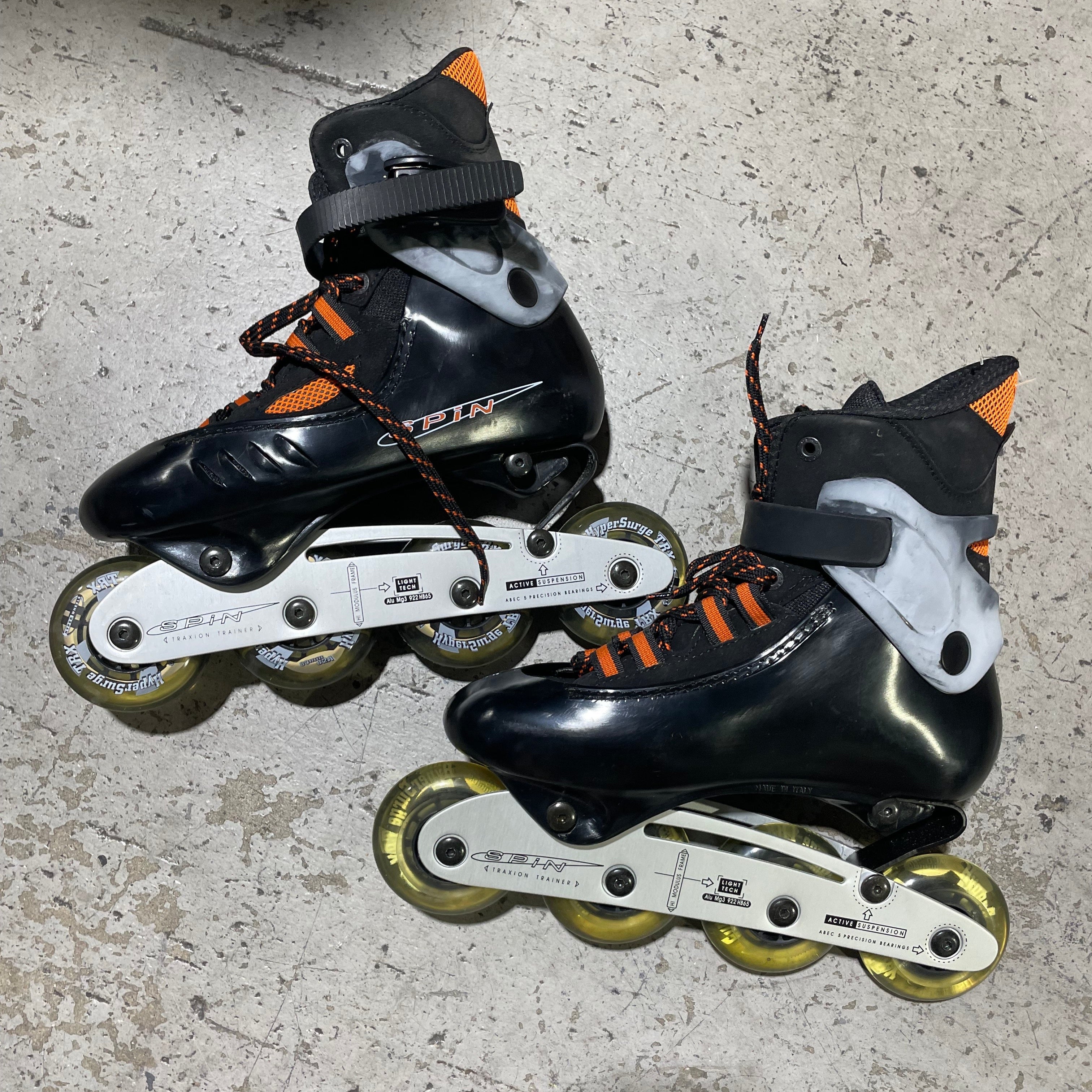 Spin Traxion Trainer Inline Skate - Black [Size 7]