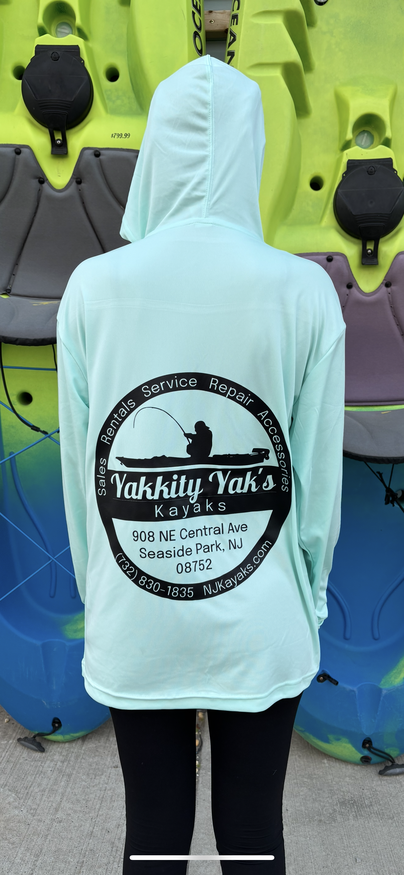 UV Hooded Long Sleeve - Yakkity Yaks Kayaks