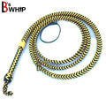 Whip 6, 8, 10, 12, 14 & 16 Feet 16 Strands Bullwhip Para Cord Nylon Bull Whip with Leather Plaited Bellies