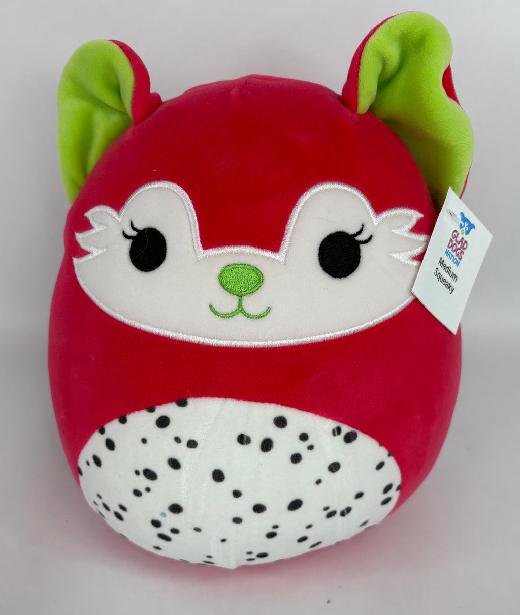 BOGO! Medium Squishy Cuddlers Super Soft Plush Pet Toys: Squeak & NO Squeak