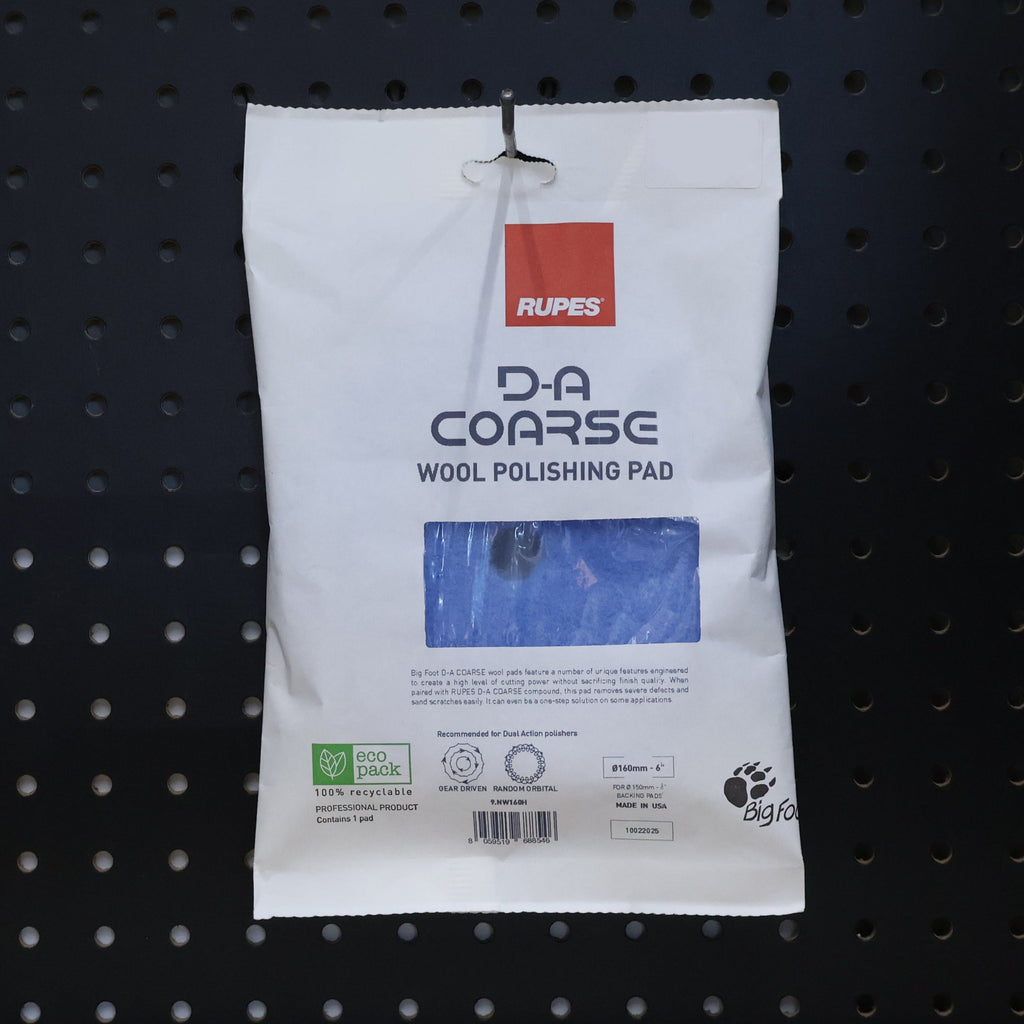 D-A COARSE Wool Polishing Pad 6" NEW VERSION