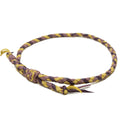 1948 Braided Hat Band: Purple/Mustard
