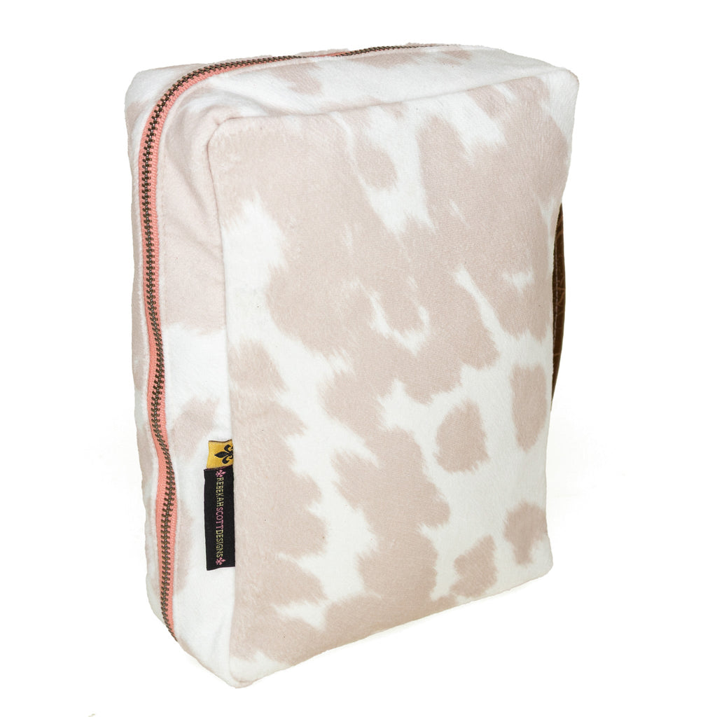 Bible Cover: Blush Cowhide