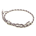 1948 Braided Hat Band: Purple/White