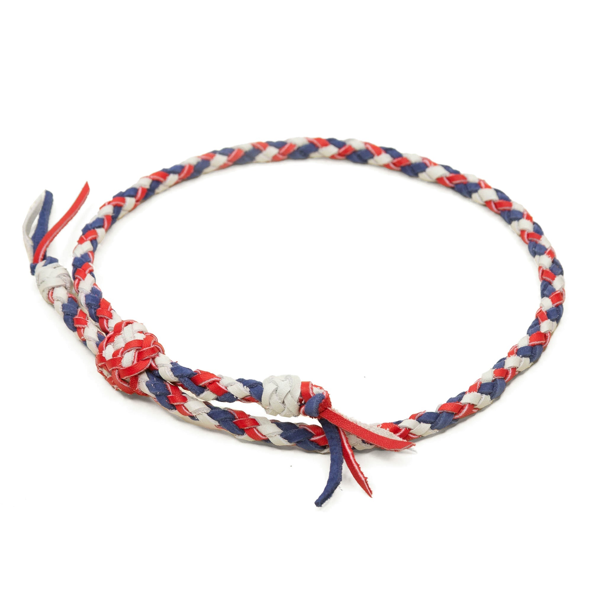 1948 Braided Hat Band: Red/White/Blue