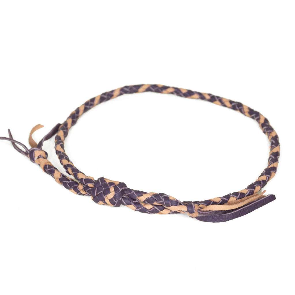 1948 Braided Hat Band: Purple/Butterscotch