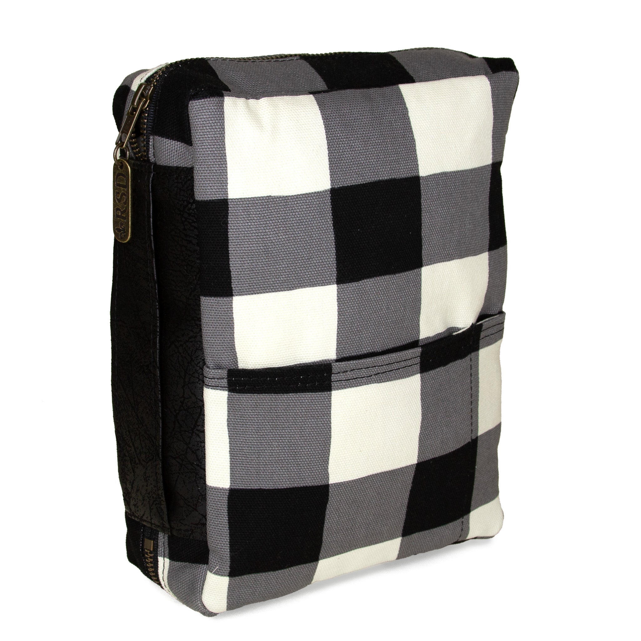 Bible Cover: Black Check