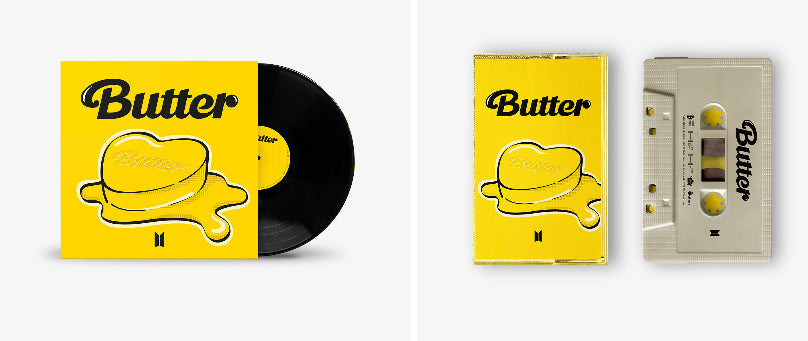 BTS Butter - Official 7'' Limited Edition Lp + Cassette Tape