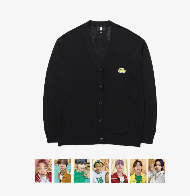 BTS Official Butter Merch - Cardigan (Black)