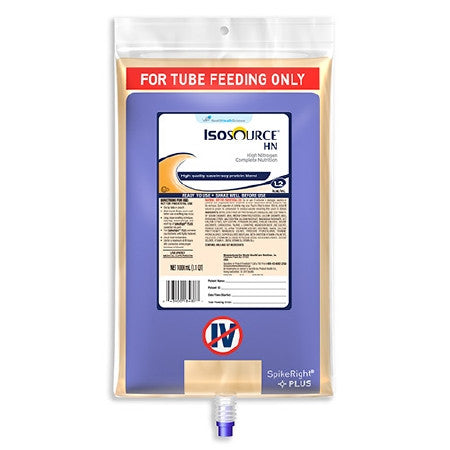 Isosource® HN UltraPak® Ready-To-Hang Tube Feeding Formula Bag System - Unflavored