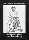 If things get rough you can ride me to safety Kids T-Shirt