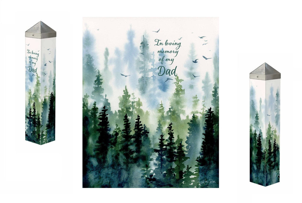 In Memory of Dad Art Pole 20 Inches Tall Memorial